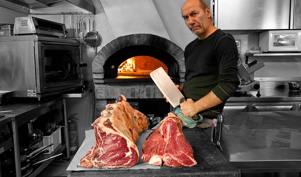 Bistecca Fiorentina all'Osteria Acquacheta di Montepulciano